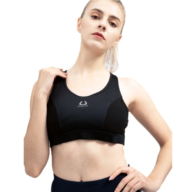 海夫 COOCHAD Cupro科技纖維Sports Bras 運動內衣 黑(CueBra2)XL