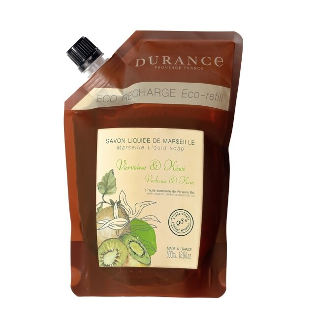 DURANCE朵昂思 精油馬賽液態皂補充包(500ml)-馬鞭草奇異果-公司貨