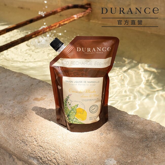 DURANCE朵昂思 精油馬賽液態皂補充包(500ml)-馬鞭草奇異果-公司貨