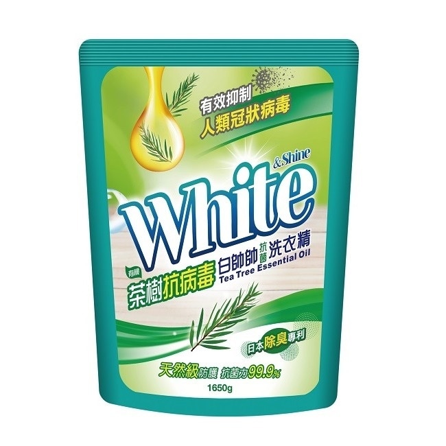 白帥帥抗菌洗衣精茶樹抗病毒補充包1650g
