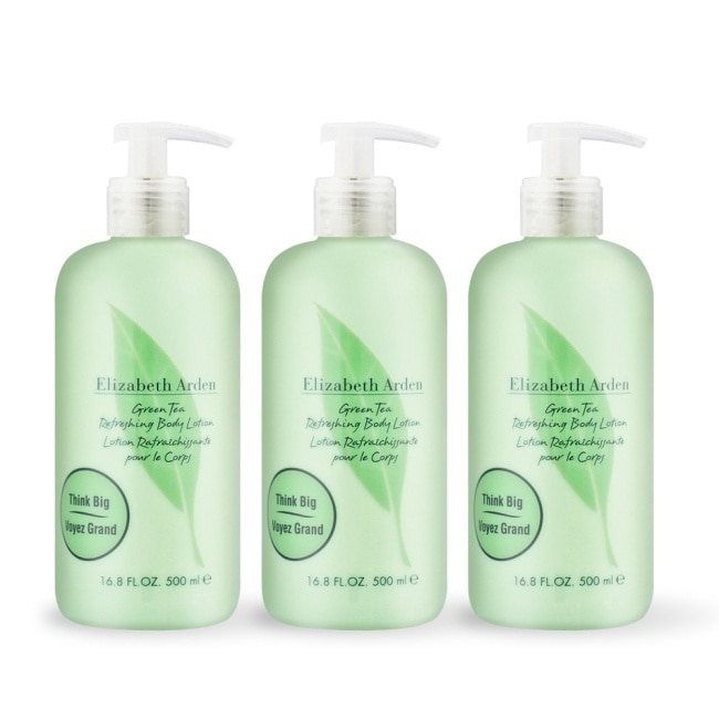 ARDEN 雅頓 綠茶身體乳(500ml)X3-國際航空版
