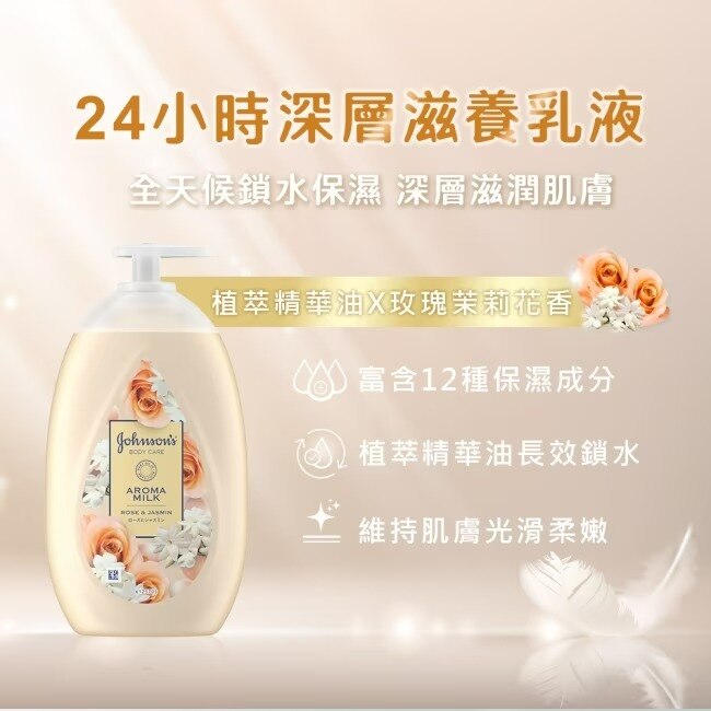 嬌生美體主張24小時深層滋養乳液500ml【植萃精華油】