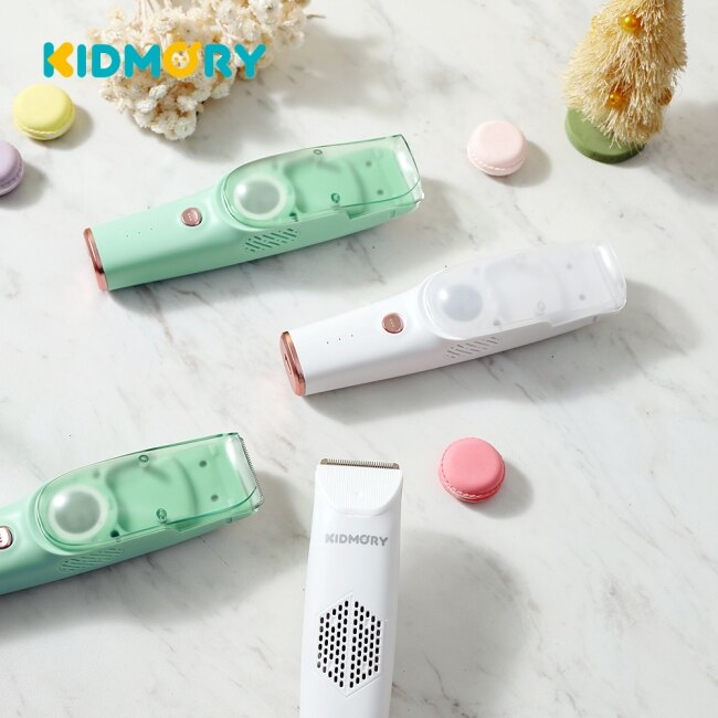 【KIDMORY】兒童智能理髮器(吸/剪合一)-典雅白