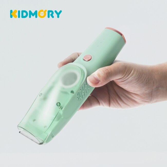 【KIDMORY】兒童智能理髮器(吸/剪合一)-文青綠