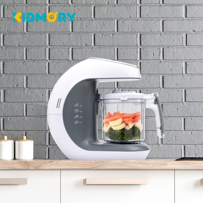 【KIDMORY】 觸控式食物調理機-寶寶調理機(副食品調理機 磨泥/蒸煮/自動料理機)KM-352