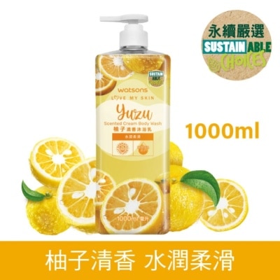 WATSONS 屈臣氏柚子清香沐浴乳1000ml