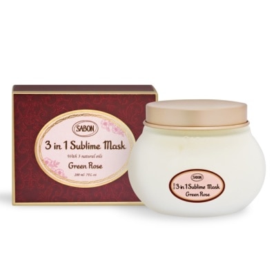 SABON SABON以色列綠玫瑰三合一修護髮膜(200ml)-國際航空版