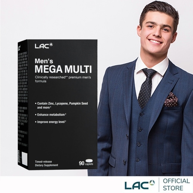【LAC 利維喜】美佳男用綜合維他命90錠