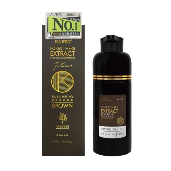 KA’FEN卡氛何首烏染髮膏Plus+ 400ml-咖啡棕