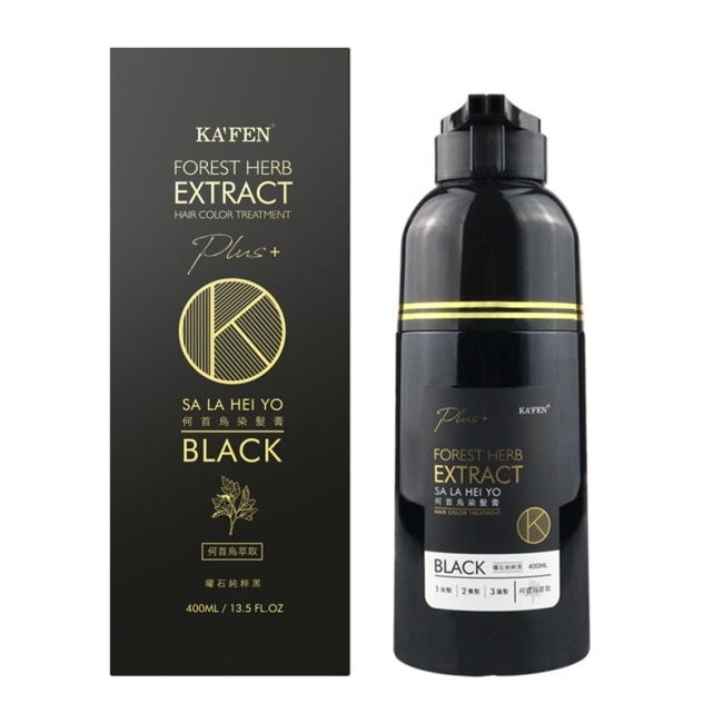KAFEN卡氛何首烏染髮膏Plus+ 400ml-純粹黑