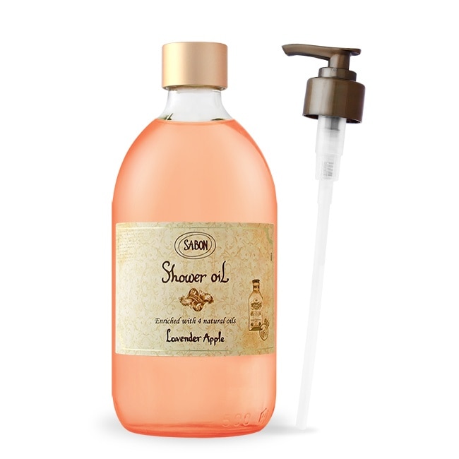 SABON 香蘋薰衣草沐浴油(500ml)-國際航空版附壓頭
