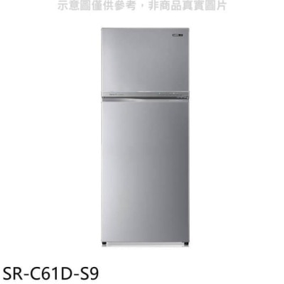 SAMPO 聲寶 聲寶【SR-C61D-S9】610公升雙門變頻彩紋銀冰箱