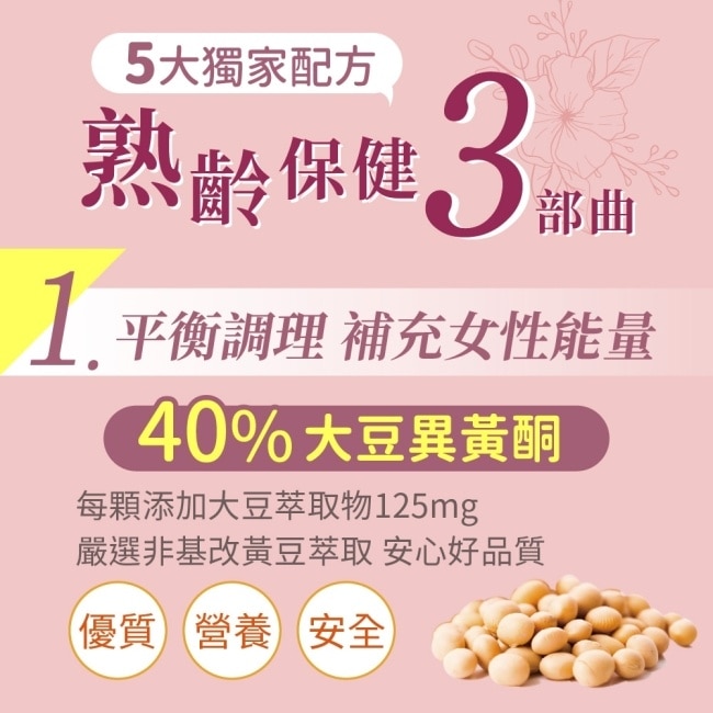 Lovita愛維他大豆萃取物(大豆異黃酮)複方素食膠囊
