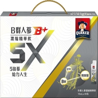 Quaker 桂格 桂格5X B群人蔘精華飲盒裝16包