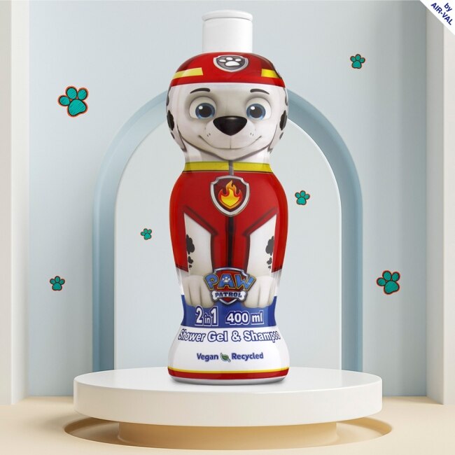 Paw Patrol 汪汪隊消防員毛毛2合1沐浴洗髮精 400ml(萌Q收藏版)