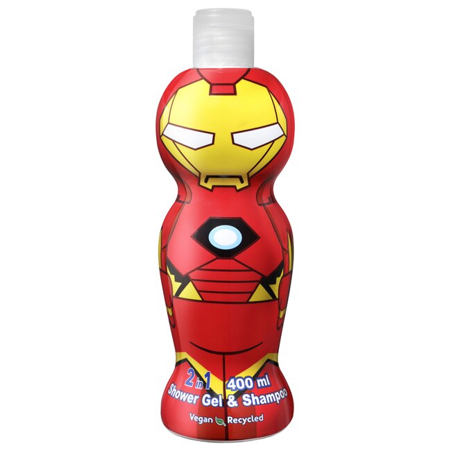 MARVEL 鋼鐵人2合1沐浴洗髮精 400ml(萌Q收藏版)