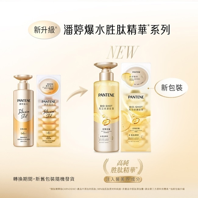 【PANTENE 潘婷】潘婷爆水胜肽髮膜 Pro-V高濃保濕髮膜 12mlx8 密集修護型 <包裝轉換中隨機出貨>