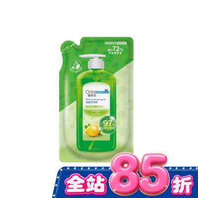 ORITA - 歐芮坦碗盤洗潔精洗碗精補充包(清新檸檬) 800ml image