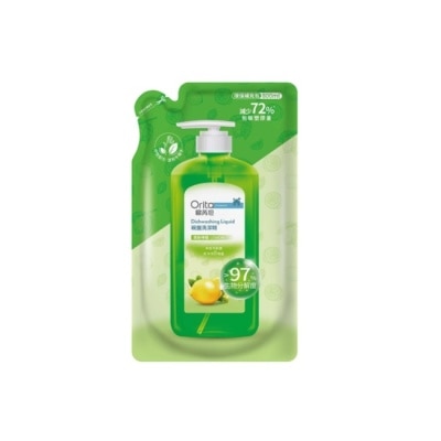 Orita歐芮坦 - 歐芮坦碗盤洗潔精洗碗精補充包(清新檸檬) 800ml