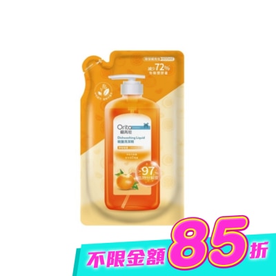 Orita歐芮坦 - 歐芮坦碗盤洗潔精洗碗精補充包(淨味柑橘) 800ml image