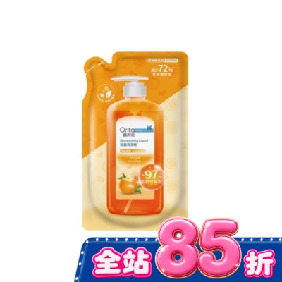 ORITA - 歐芮坦碗盤洗潔精洗碗精補充包(淨味柑橘) 800ml image