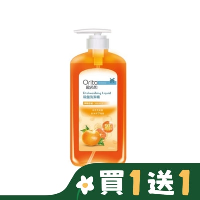 ORITA 歐芮坦碗盤洗潔精洗碗精淨味柑橘1000ML