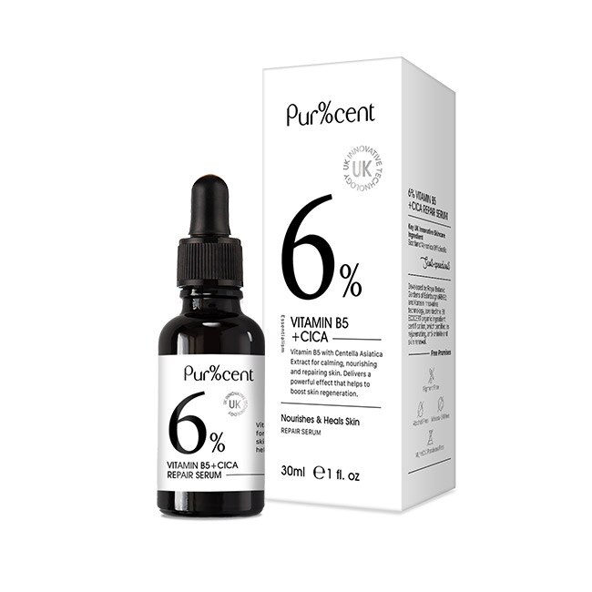 PUR%CENT璞珥森 6%維他命原B5+積雪草修護精華30ml