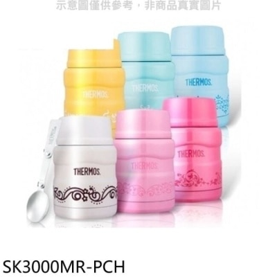 THERMOS 膳魔師【SK3000MR-PCH】470cc歐蕾六色附湯匙(與SK3000MR同款)燜燒杯PCH粉桃歐蕾