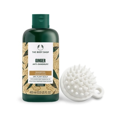 THE BODY SHOP THE BODY SHOP 薑根鏗活調理洗髮精400ml新版-國際航空版贈頭皮按摩梳