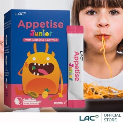 LAC 【LAC利維喜】兒童益樂飽粉末30包-草莓口味