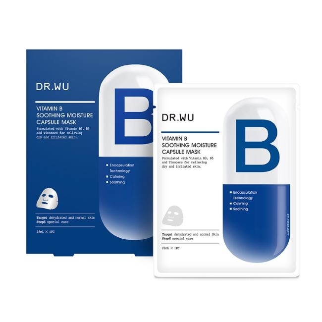 DR.WU維他命B保濕舒緩膠囊面膜4PCS
