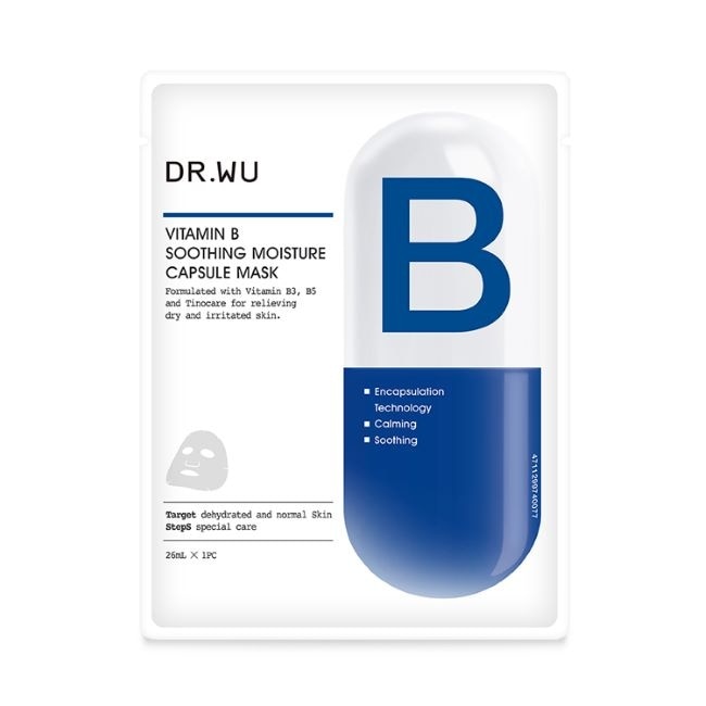 DR.WU維他命B保濕舒緩膠囊面膜4PCS