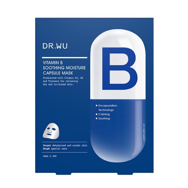 DR.WU維他命B保濕舒緩膠囊面膜4PCS