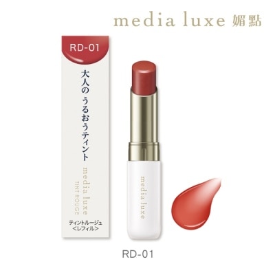 MEDIA 媚點 潤透渲彩唇膏 RD-01 (珊瑚橘) 3.1g  (外殼另售)