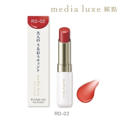 MEDIA 媚點 潤透渲彩唇膏 RD-02 (暖陽橙) 3.1g  (外殼另售)