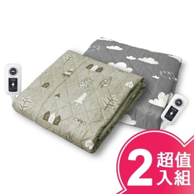 CHIA-JAN 韓國甲珍7段式恆溫電熱毯(超值二入組) KBR3600單人