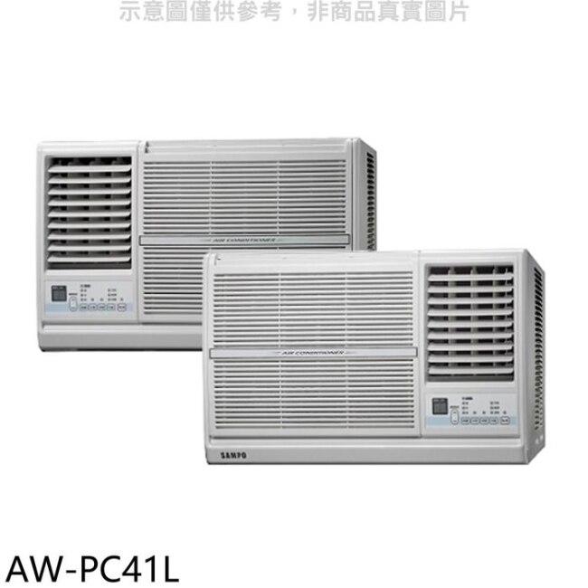 SAMPO 聲寶 聲寶【AW-PC41L】窗型冷氣(含標準安裝)(全聯禮券200元)