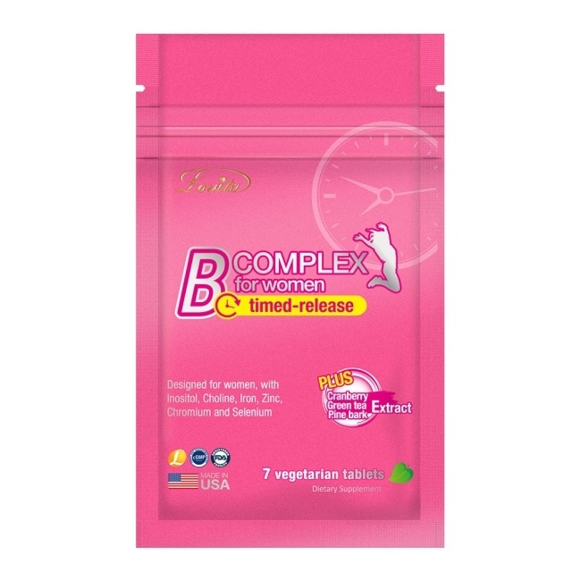 Lovita愛維他 女性緩釋型美妍活力B群 全素 7天旅行包