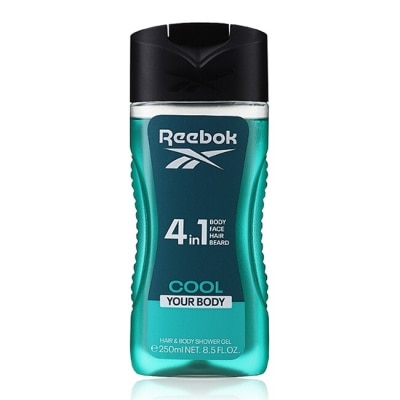 Reebok REEBOK 清新水能量男性4合1全能洗髮沐浴膠 250ml