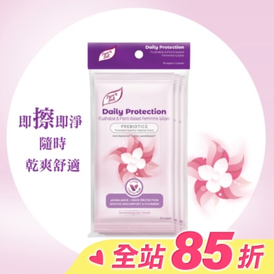 Pure n soft Pure’n Soft日常護理私密潔膚巾10片3包入