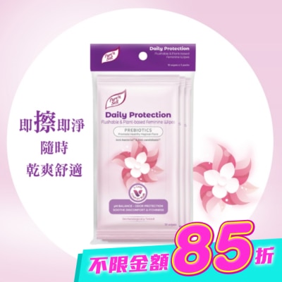 Pure n soft - Pure’n Soft日常護理私密潔膚巾10片3包入 image