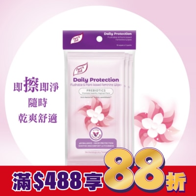 Pure n soft Pure’n Soft日常護理私密潔膚巾10片3包入