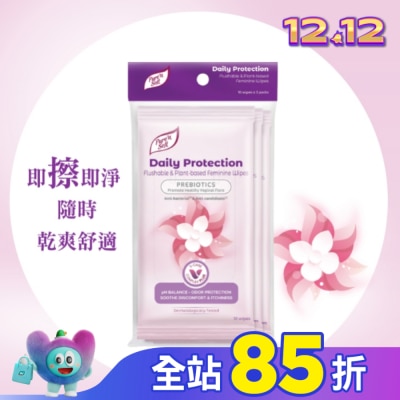 Pure n soft Pure’n Soft日常護理私密潔膚巾10片3包入