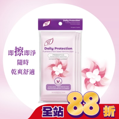 Pure n soft - Pure’n Soft日常護理私密潔膚巾10片3包入