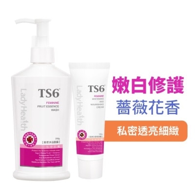 TS6 TS6護一生果萃香氛嫩白組(果萃沐浴晶露250g+美白香氛霜120g)