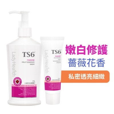 TS6 TS6護一生果萃香氛嫩白組(果萃沐浴晶露250g+美白香氛霜120g) image