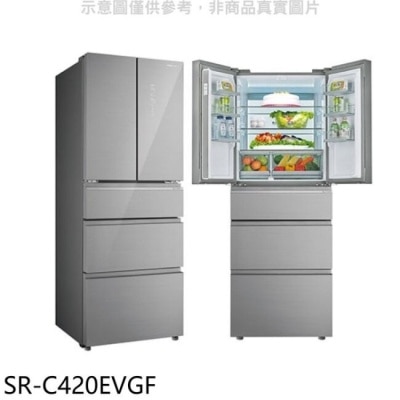 SANLUX三洋 SANLUX台灣三洋【SR-C420EVGF】420公升五門變頻冰箱