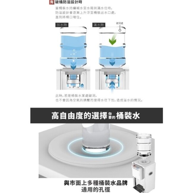 元山【YS-8201BWIB】桌上型不鏽鋼飲水機開飲機