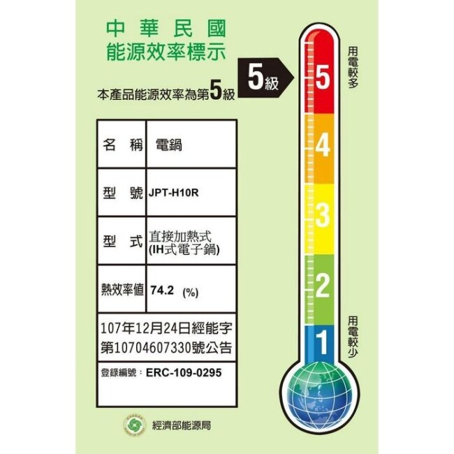 虎牌【JPT-H10R-WS】10人份可變式雙重壓力IH炊飯電子鍋白色電子鍋