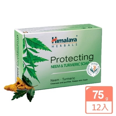 HIMALAYA Himalaya 喜馬拉雅 溫和0負擔 苦楝薑黃香皂75g X 12入